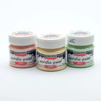 Pentart Acrylfarbe Perlmutt in Set, 3x50ml, Set 2. - Bastelschachtel