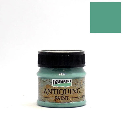 Pentart Antikfarbe 50ml - patina grün - Bastelschachtel