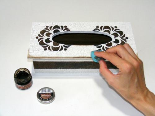 Pentart Antikpaste 20ml - weiß - Bastelschachtel