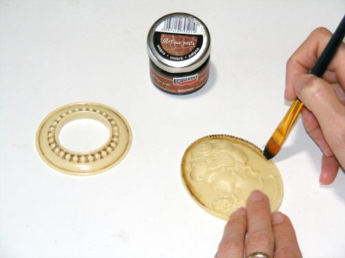 Pentart Antikpaste metallic 20ml - bronze - Bastelschachtel