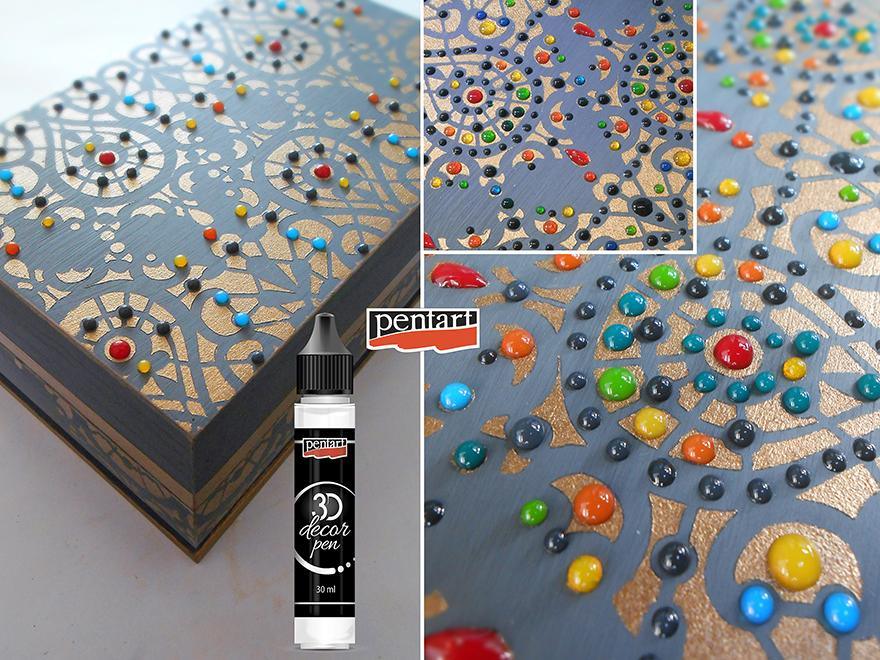 Pentart Applikator für feine Linien 0,8mm - Bastelschachtel