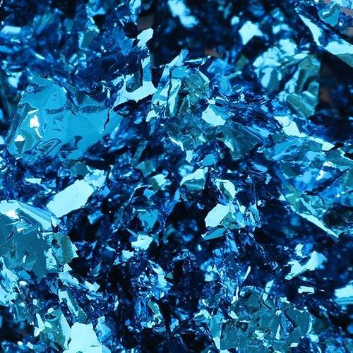 Pentart Colored Flakes 1g blau - Bastelschachtel