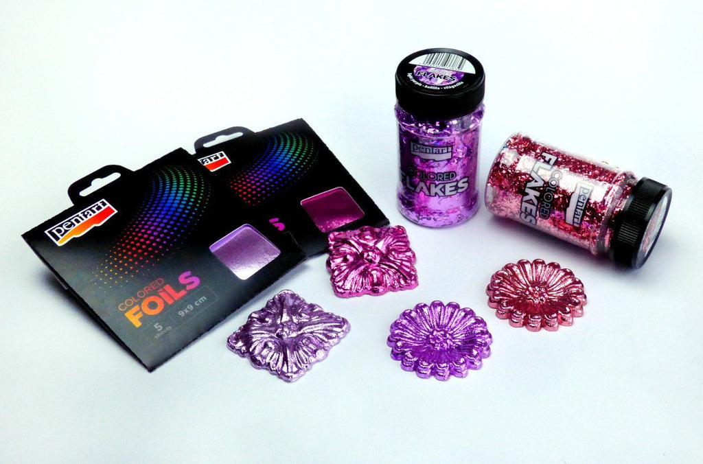 Pentart Colored Flakes grün 1g - Bastelschachtel