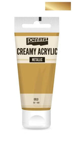 Pentart Creamy Acrylic 200ml - gold - Bastelschachtel