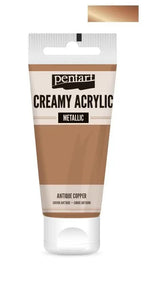 Pentart Creamy Acrylic metallic 60ml - antikkupfer - Bastelschachtel