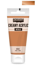 Pentart Creamy Acrylic metallic 60ml - bronze - Bastelschachtel