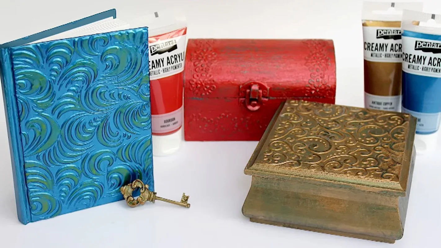 Pentart Creamy Acrylic metallic 60ml - kupfer - Bastelschachtel