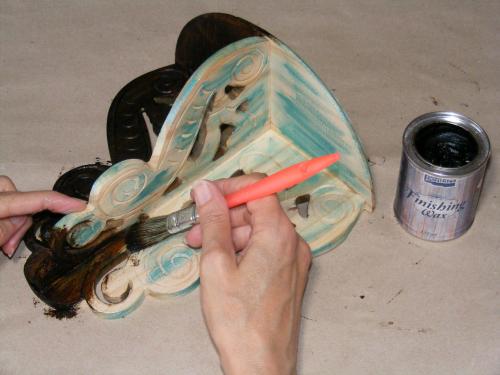 Pentart Deckwachs 125ml - braun - Bastelschachtel