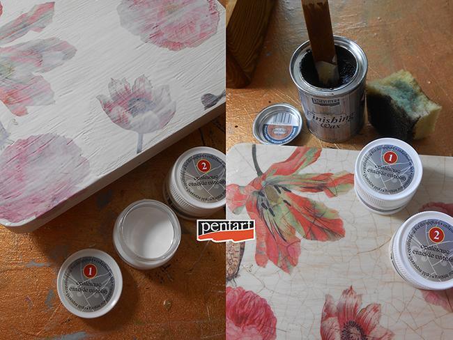 Pentart Deckwachs 125ml - braun - Bastelschachtel