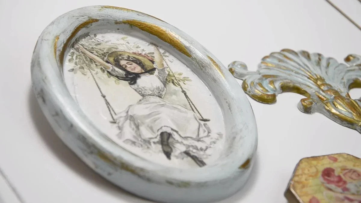 Pentart Dekor Clay – Zweikomponenten Gießpulver Set 100g + 40ml - Bastelschachtel