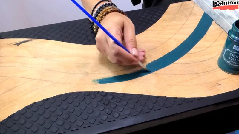 Pentart Dekor Paint Chalky matt 100ml - aubergine - Bastelschachtel