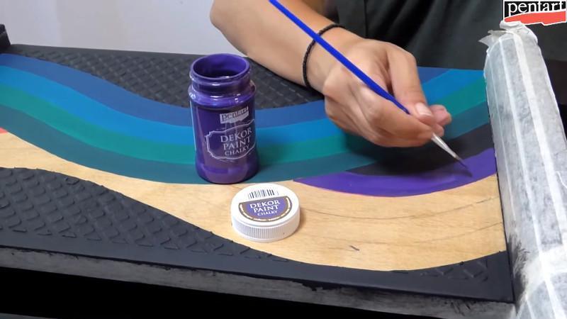 Pentart Dekor Paint Chalky matt 100ml - bischoflila - Bastelschachtel