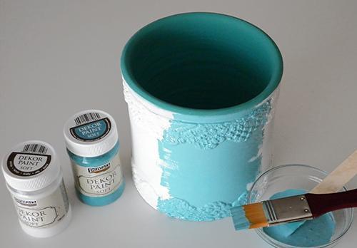 Pentart Dekor Paint Chalky matt 100ml - burgunder rot - Bastelschachtel