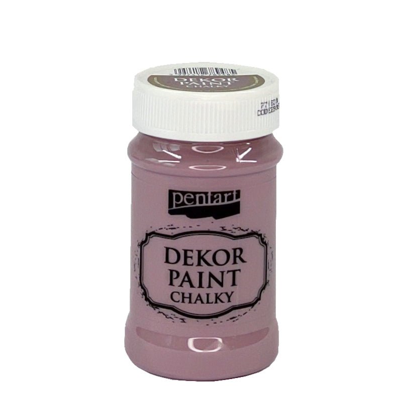 Pentart Dekor Paint Chalky matt 100ml - country lila - Bastelschachtel