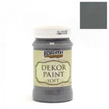 Pentart Dekor Paint Chalky matt 100ml - grafitgrau - Bastelschachtel