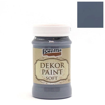 Pentart Dekor Paint Chalky matt 100ml - indigo - Bastelschachtel