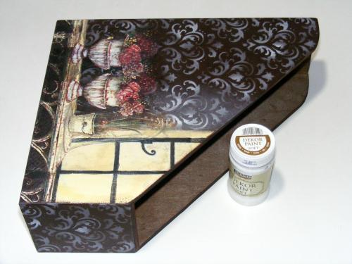 Pentart Dekor Paint Chalky matt 100ml - schwarz - Bastelschachtel