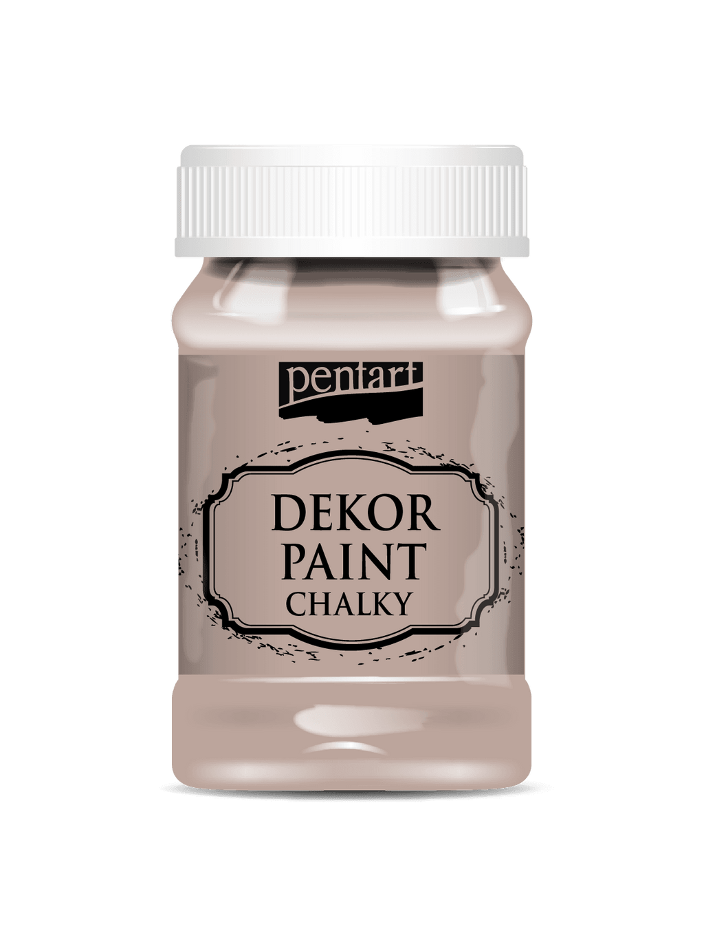 Pentart Dekor Paint Chalky matt 100ml - vintage braun - Bastelschachtel