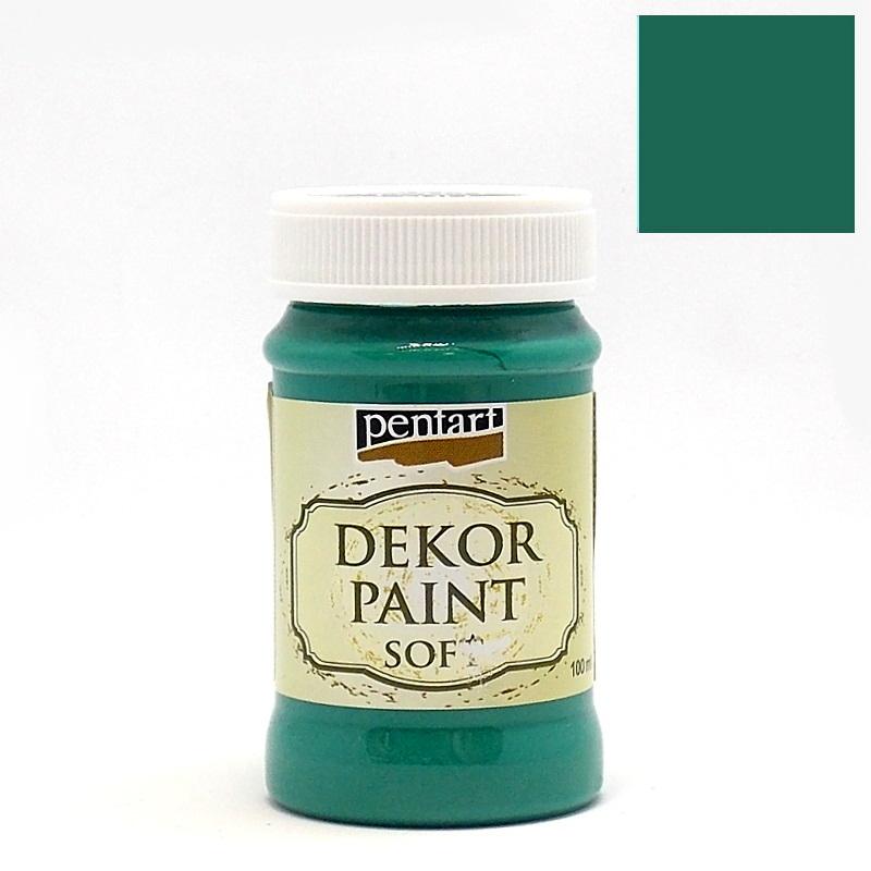 Pentart Dekor Paint Chalky matt 100ml - wacholdergrün - Bastelschachtel