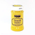 Pentart Dekor Paint Chalky matt 100ml - zitronengelb - Bastelschachtel