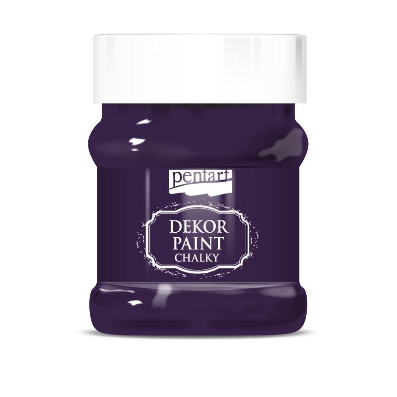 Pentart Dekor Paint Chalky matt 230ml - bischoflila - Bastelschachtel