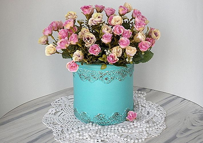 Pentart Dekor Paint Chalky matt 230ml - türkis blau - Bastelschachtel