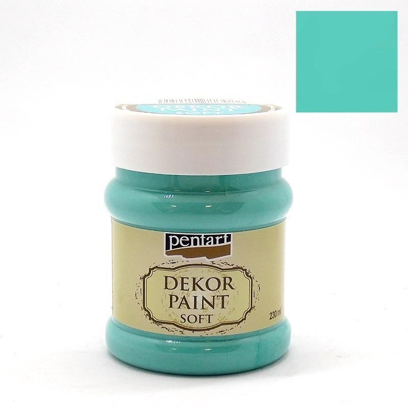 Pentart Dekor Paint Chalky matt 230ml - türkis blau - Bastelschachtel