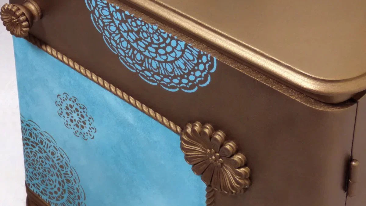 Pentart Dekorfarbe Dekor Metall 100ml - rosegold - Bastelschachtel