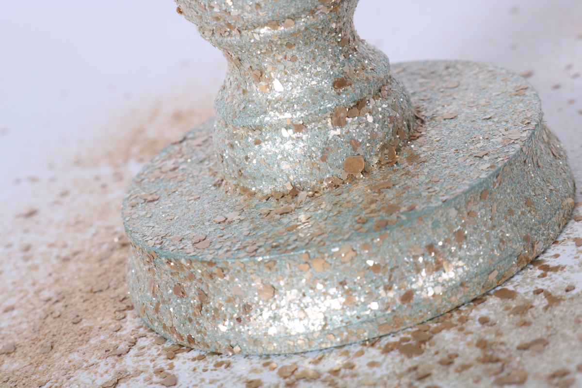 Pentart Eco Glitter 15g - silber, fine - Bastelschachtel