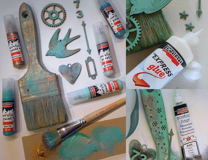 Pentart Farbset für Patinaeffekt - Bastelschachtel