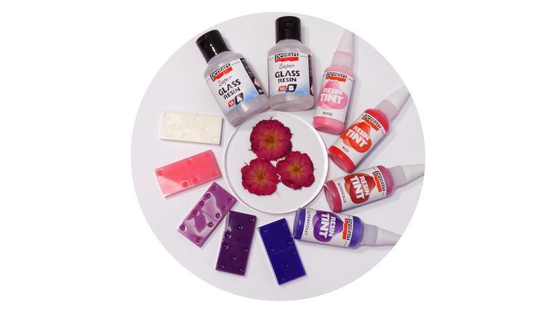 Pentart Farbtinte für Resin - rot - Bastelschachtel