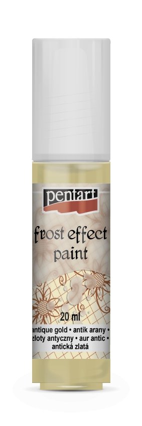 Pentart Frosteffekt Farbe 20ml - antikgold - Bastelschachtel - Pentart Frosteffekt Farbe 20ml - antikgold