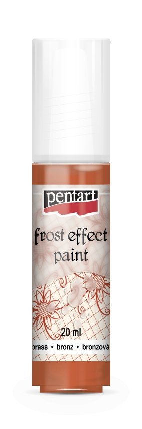 Pentart Frosteffekt Farbe 20ml - bronze - Bastelschachtel - Pentart Frosteffekt Farbe 20ml - bronze