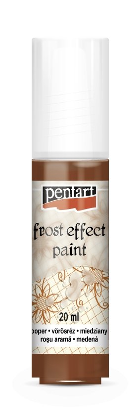 Pentart Frosteffekt Farbe 20ml - kupfer - Bastelschachtel - Pentart Frosteffekt Farbe 20ml - kupfer