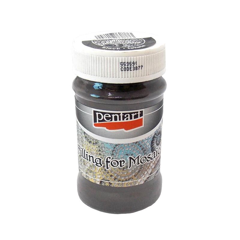Pentart Fugenpulver 110g - schwarz - Bastelschachtel