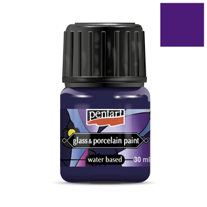 Pentart Glas- und Porzellanfarbe 30ml - lila - Bastelschachtel - Pentart Glas- und Porzellanfarbe 30ml - lila