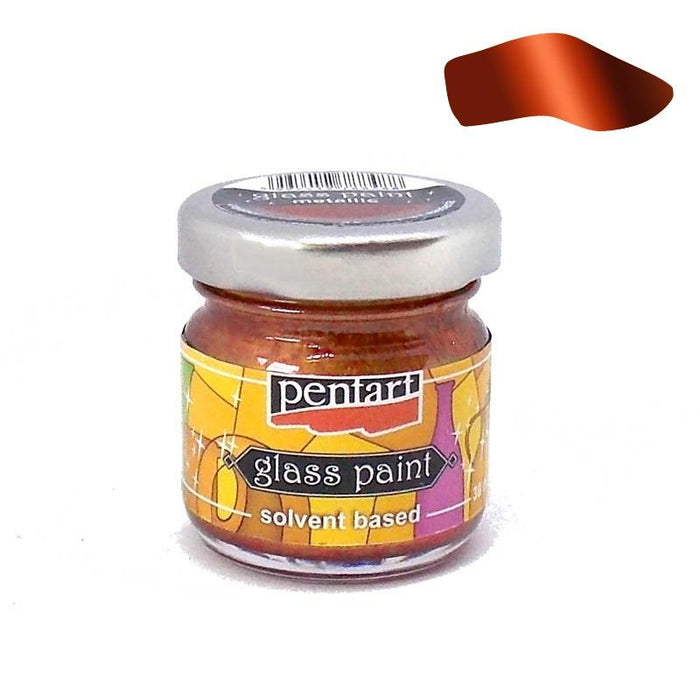 Pentart Glasfarbe 30ml - bronze metallic