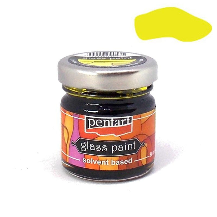 Pentart Glasfarbe 30ml - gelb