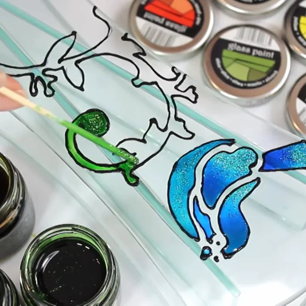 Pentart Glasfarbe 30ml - gold metallic - Bastelschachtel