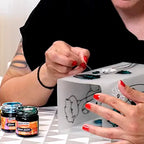 Pentart Glasfarbe 30ml - kupfer metallic - Bastelschachtel