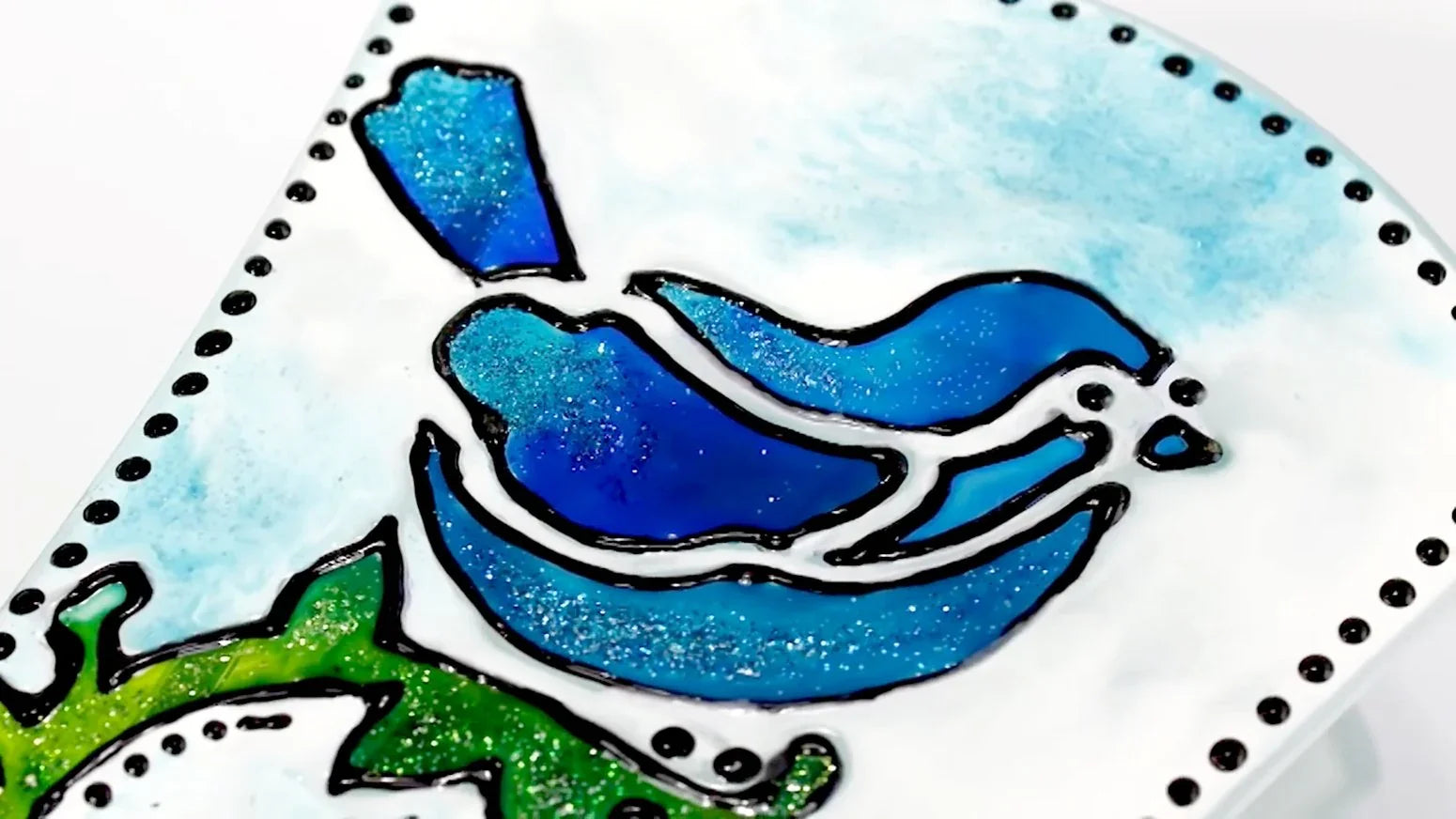 Pentart Glasfarbe 30ml - morning glory - Bastelschachtel