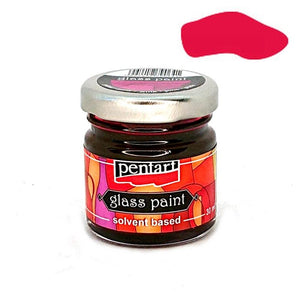 Pentart Glasfarbe 30ml - pink - Bastelschachtel - Pentart Glasfarbe 30ml - pink