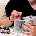 Pentart Glasfarbe 30ml - sturmblau - Bastelschachtel