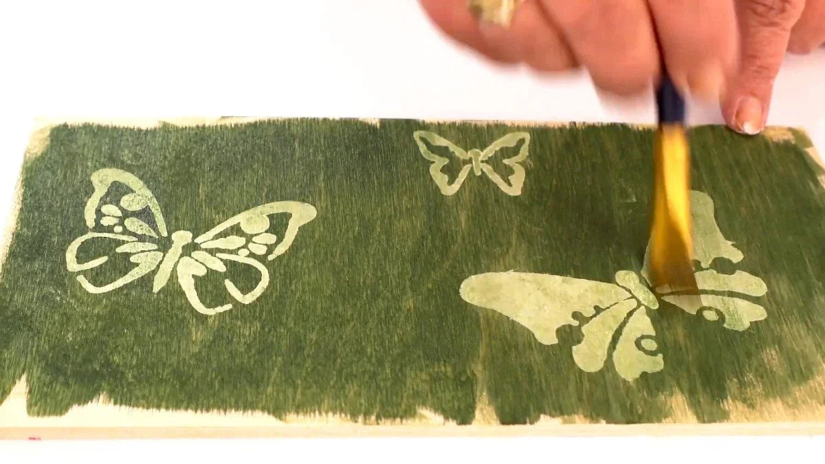 Pentart Holzlasur für Innenbereich 80ml - olive - Bastelschachtel