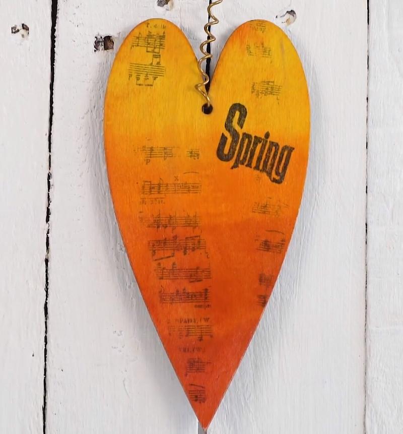 Pentart Holzlasur für Innenbereich 80ml - orange - Bastelschachtel