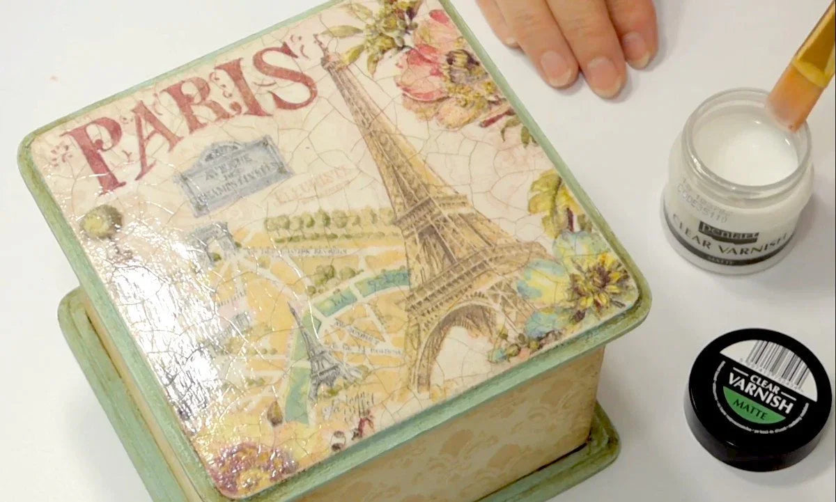 Pentart Klarlack matt 50ml - auf Lösungsmittelbasis - Bastelschachtel