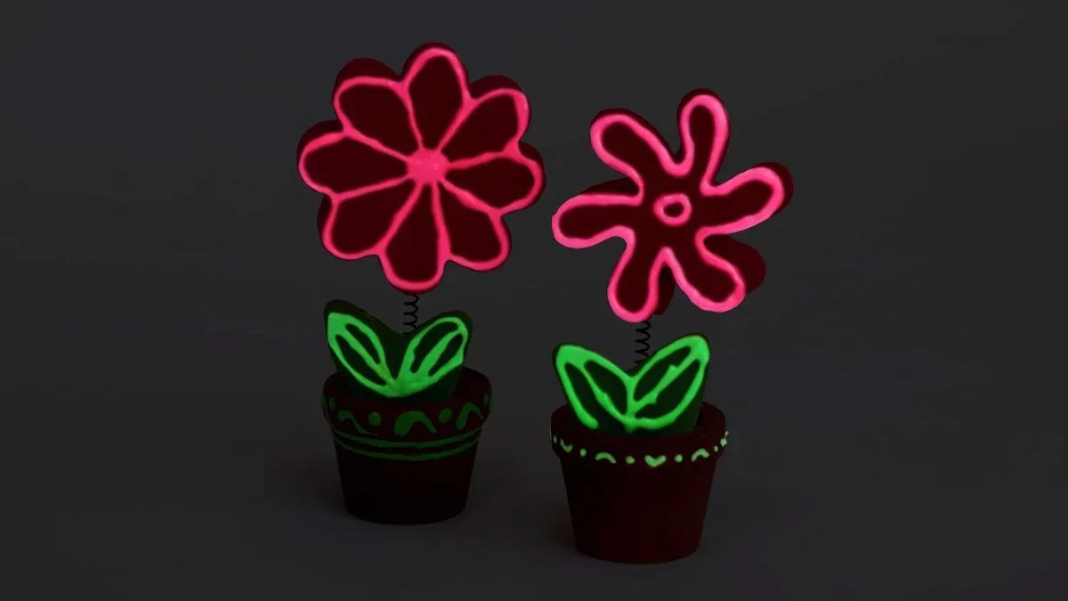 Pentart Konturenfarbe Glow in the dark 20ml - lila - Bastelschachtel