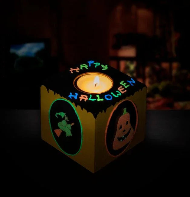 Pentart Konturenfarbe Glow in the dark 20ml - orange - Bastelschachtel