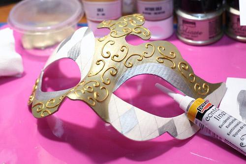 Pentart Konturenfarbe universell - minze glitter - Bastelschachtel