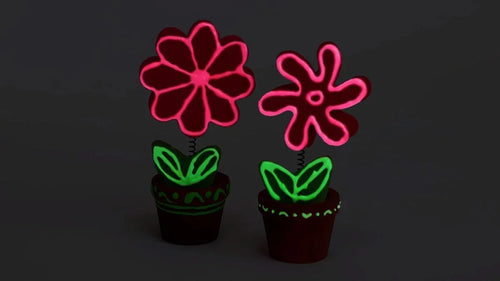 Pentart Konturenfarben Set Glow in the dark 4x20ml - Winter - Bastelschachtel